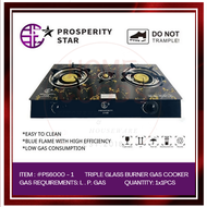 HOMEGOODS [1PC] High Quality 3 Burner Gas Stove Gas Range Triple Burner Easy to Master the Heat Not Afraid of High Temperature Multi Level Firepower, High, Middle and Low Cooking, Convenient for Daily Use