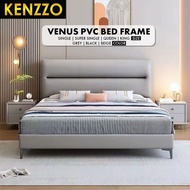 New Arrival Kenzzo: Venus PVC Leather Bed Frame – Single/Super Single/Queen/King | Luxury Design wit