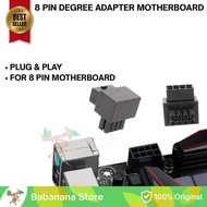 CPU 8Pin Female to Male Power Connector Adapter 8 Pin 90 Degree Connector for Motherboard Elbow