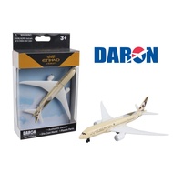 DARON METAL DIE CAST 6-inch ETIHAD AIRWAYS AIRPLANE RT2374A