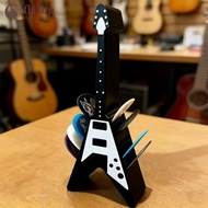 FLYTOP 3D Printed Guitar Amplifier Shape Pick Organizer V-Shaped Storage Holder Portable Dustproof R