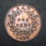 Koin Master 1246 - 1 Cent C.Brooke Rajah Sarawak (Malaysia) Tahun 1888