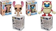 Funko Pop Ren and Stimpy (Set of 2) + Protector: Pop! Animation Vinyl Figure (Gift Set Bundled with ToyBop Brand Box Protector Collector Case)