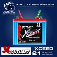 Outlast XCEED 1SM / D23 / NS50 Maintenance-Free Car Battery - 21 Months Warranty