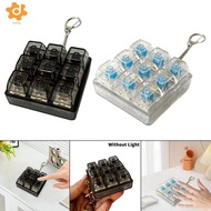 [Lacooppia2] Keyboard Fidget Clicker Toy Keychain Lightweight Sturdy Decompression Button Finger Cli