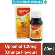 Uphamol Paracetamol 120mg/5ml Syrup - 60ml [ORANGE]