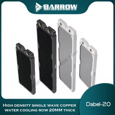 BARROW 20mm Ultra-Slim Copper Radiator 240 360 Computer Water Discharge Liquid Heat-exchanger G1/4 F