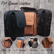 P031 - Waist Bag, Sling Bag, Men's Sling Bag, 2 Smartphone Slots, Durable, Trendy