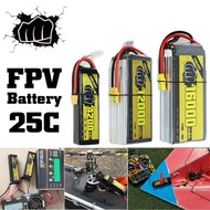 25C ความจุสูง 850-12000mAh 2S 3S 4S 6S ปลั๊ก XT60 Plug/XT90 Plug XT30/T Plug แบตเตอรี่ลิเธียมโพลิเมอ