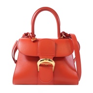 Delvaux 牛皮皮革Brillant Mini金扣手挽肩背兩用袋