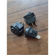 Black Round Rocker Switch 2 Pin Round Switch 2 PIN Electronic Components Black Switch 2 PIN