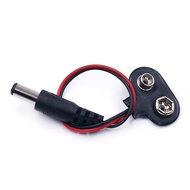 9V Battery Buckle Interface Connector 9V Battery with Lead DC Power Plug 6F22 Square Battery Cap