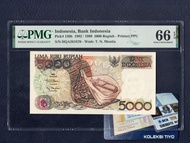 Uang Kuno 5000 Rupiah Sasando Tahun 1992 PMG 66 EPQ