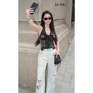 [ GUTOU ] Street Style Ripped Jeans G76