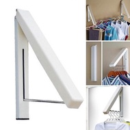 Portable Folding Wall Hanger Mount Retractable Clothes Drying Hangers