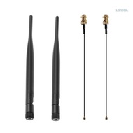 【CH*】 WiFi Antenna Aerial 2 4GHz 5GHz 6dBi RP-SMA Antennas 30cm 11 8in U FL IPEX MHF4