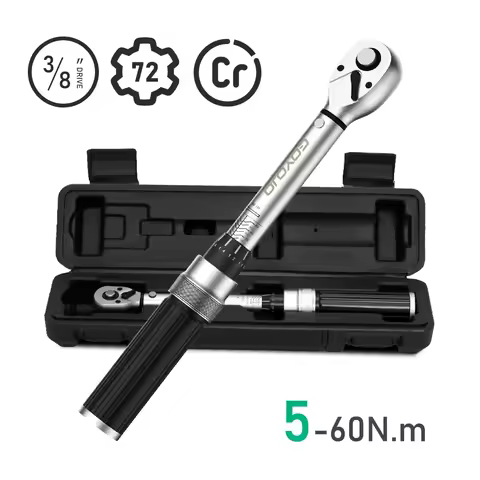 3/8” Torque Wrench 5-60N.m Square Drive Torques Key 1/4” Pro Torque Wrench 5-25N.m Professional Bicy