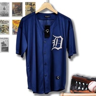 Detroit Navy baseball jersey sport shirt men women jumbo big size M L fit XL 2XL 3XL 5XL