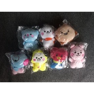 BT21 Keyring Plushie Doll Set Unofficial Koya RJ Shooky Mang Chimmy Tata Cooky