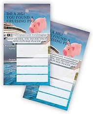 Cruising Ducks Cards Tags Cruising Pig | 30 pk with Hole | 2x3.5” Add to Your Rubber Ducks Do A Litt