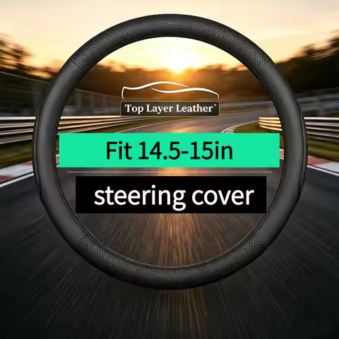 Leather perforated breathable steering wheel cover suitable for MG3 Hybrid+MG6, MG7, MG07 ZS Hybrid+