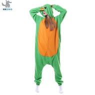 HKSNG Animal Adult Sea Turtle Onesie Kigurumi Pajamas Fleece Cartoon Family Party Halloween Costumes