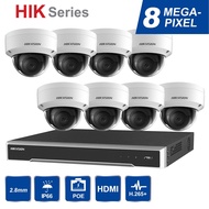 Hotdeal 8 Channel Hikvision 4K 8MP POE Network NVR CCTV System With 8 x 8MP POE Camera ( Can Mix Bul