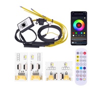 [pretty -A]6689 Xuanyi RGBW for BMW F80 M3 F82 M4 LCI Angel Eyes DRL RGB multicolor LED boards GTS d