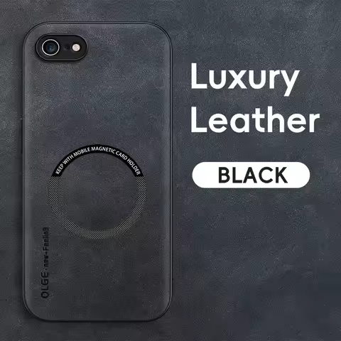 Magnetic Retro Leather Case For iPhone 16E 7 8 Plus SE 2020 2022 iPhone8 Plus Wireless Charging Phon