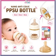 FIFFY NANO ANTI-COLIC PPSU BOTTLE WITH NANO TECH SILICONE TEAT BOTOL SUSU NEWBORN
