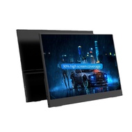 HONGO Portable Monitor Ultra Slim Portable Laptop Monitor FHD 1080P/2k External Display with Dual Sp