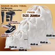 JUMBO BAG POUCH WITH DRAWSTRING BLACU Jumbo size storage organizerPOLOS 30x40 40x50 50x60
