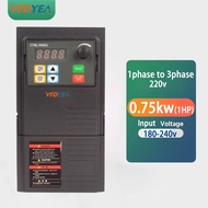 220V VFD 0.75KW 1.5kw 2.2kw 3kw 4kw 7.5KW Three phase 220V Motor Speed Controller Frequency AC Drive