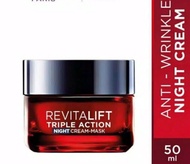 Loreal Revitalift Triple Action Night Cream mask 50ml