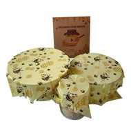 3Pcs Reusable Natural Beeswax Food Wrap Paper Bees Wax Small Medium Large Environmental Friendly Reusable