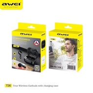 [ HD EARBUD ] Awei T36 sports earbuds Mini Earbuds Heavy Bass TWS Wireless Sports