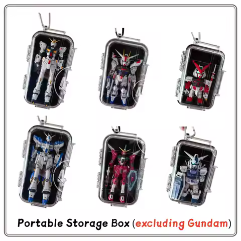 Original Gundam Portable Storage Box RG HG Gundam Model Figurine Transparent Display Box Holiday Gif