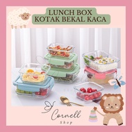 Glass Lunch box Glass Lunch box thick glass Lunch box mpasi container glass food container