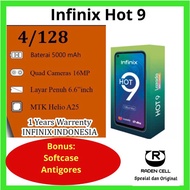 Infinix Hot 9 Ram 4/128 GB Handphone Android 4G Murah Garansi Resmi