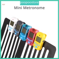 POOP Small Metronome Professional Clip LCD Digital Transparents Rhythm Metronome