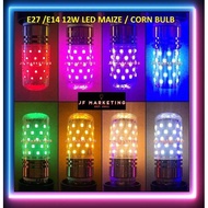 E14 220V 12W LED MAIZE / CORN BULB / COLOR BULB