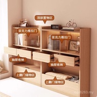 Bedside Table Log Storage Gap Cabinet Fixed Multifunctional Cabinet Bedside Table Shelf Pine Solid W