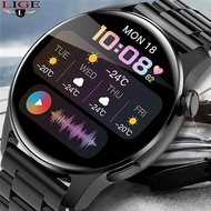 LIGE Smart Watch Men Full Touch Screen Sports IP67Waterproof Bluetooth Call Man Smartwatch For Andro