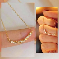10k Pure Gold Necklace Set For Ladies