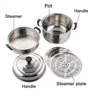 ♞,♘3 Layer Steamer for siomai Stainless Steel Cooking pots 28cm Home Kitchen Cooker kitchenware