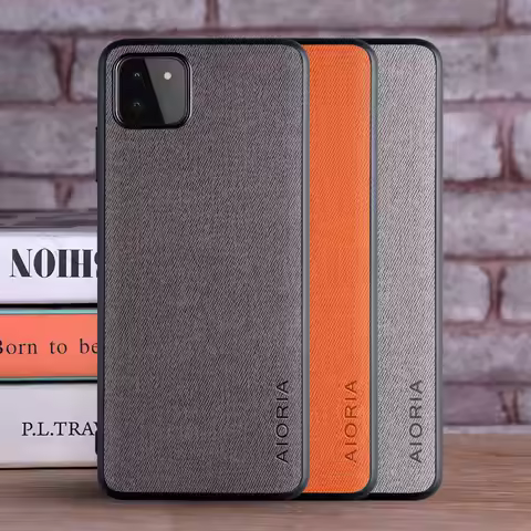 Samsung Galaxy A22 5G Case for Samsung Galaxy A22 5G 4G coque Luxury textile Leather skin soft TPU h