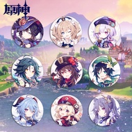Cute Account Genshin Impact Brooch Cartoon Winds God Venti Enamel Pin 58mm Online Game Fans Badge Je