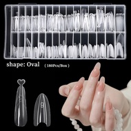 180pcs Sandwich Dual Nail Forms Extensions-Dual Forms Coffin Almond Nail Forms Manicure Top Mold Bot