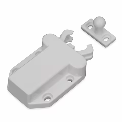 10pcs White Cabinet Door Rebounder Beetle Shape Touch Release Earthquake Cabinet Cupboard Touch Rele