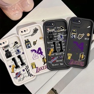 Casing Couple Phone For OPPO A3S A12E OPPO A1K Realme C2 Cute Cartoon Silicone Number 11 Number 24 J